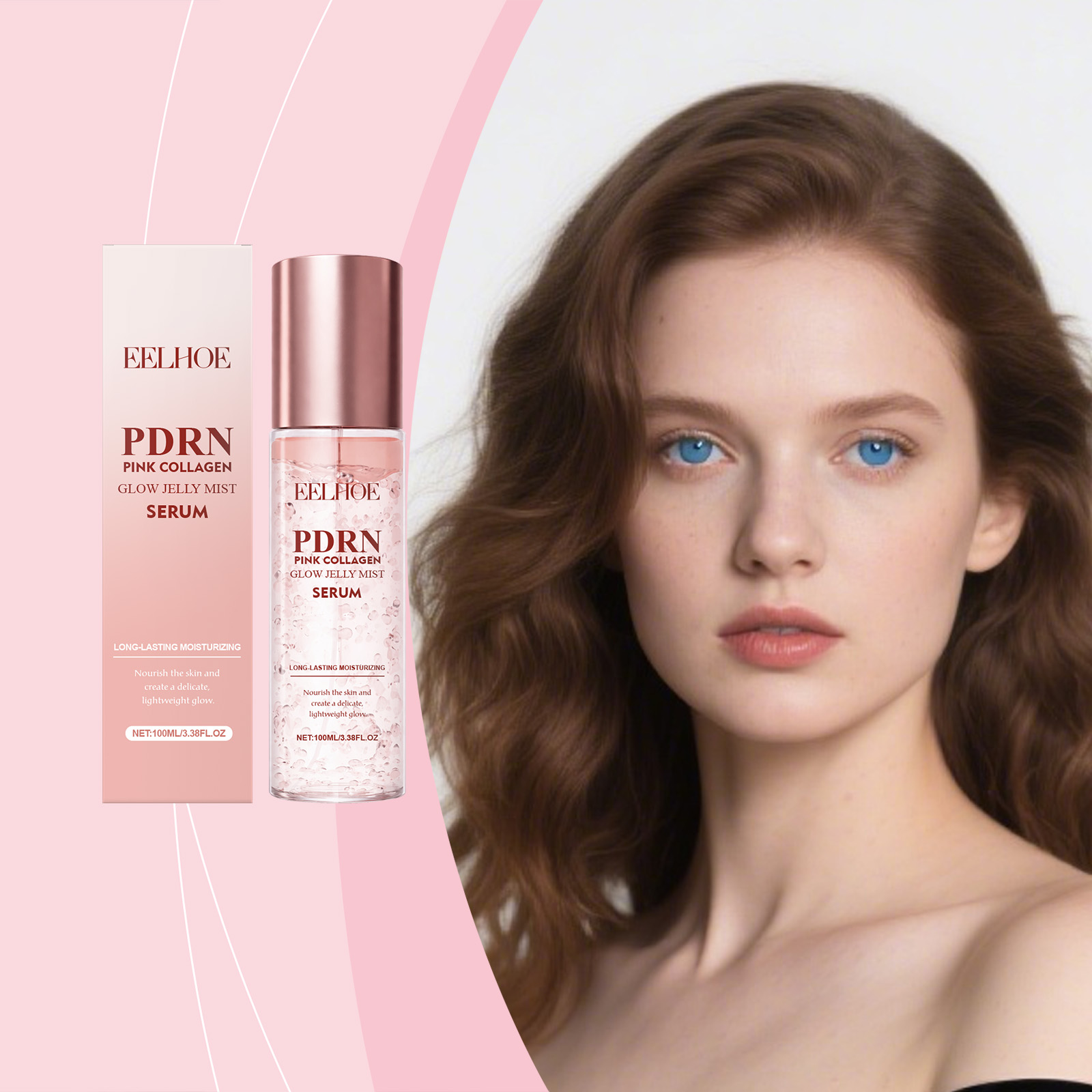 Rose Water Spray - Collagen Essence Spray Smoothing Facial Mist