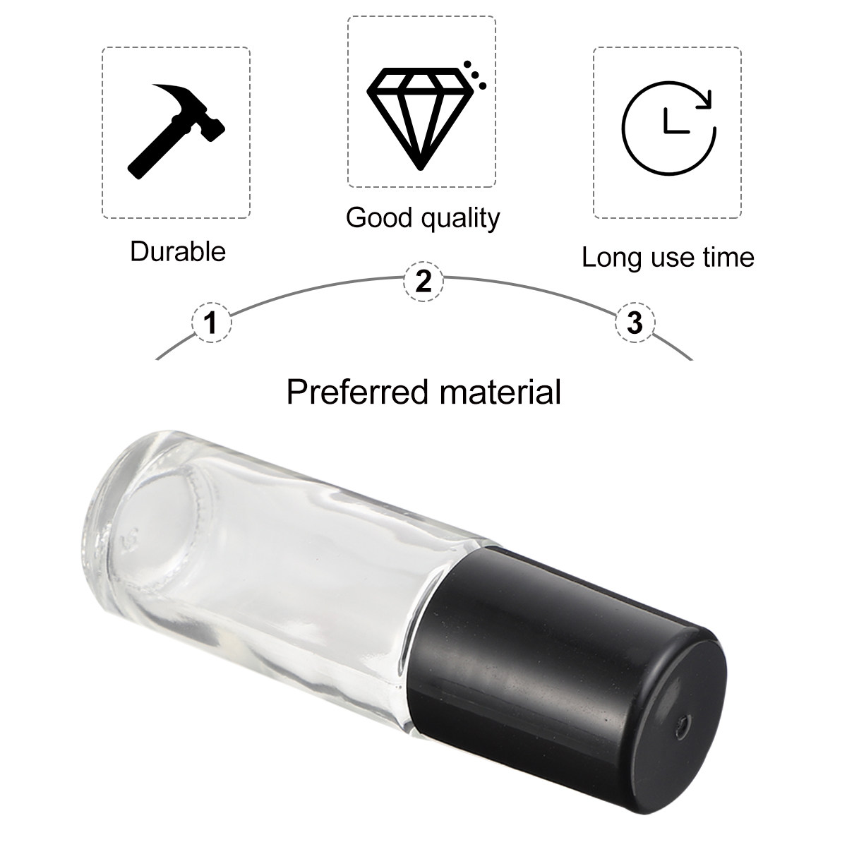 On Perfume & Fragrance Kota Bogor - 6Pcs Portable Roll-on Essential Oil Bottles
