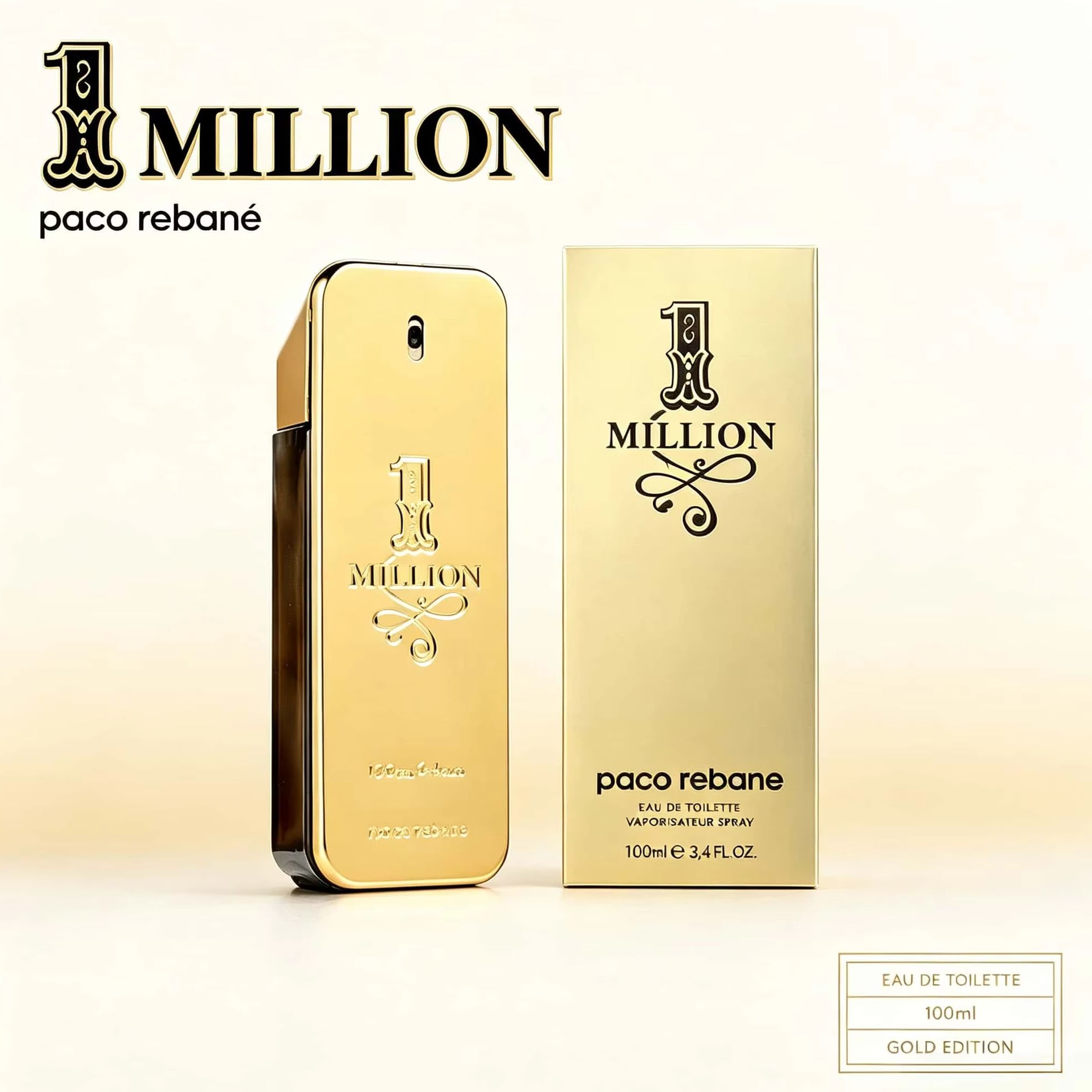 Perfume Luxury Fragrance - Paco Rabanne 1 Million Eau de