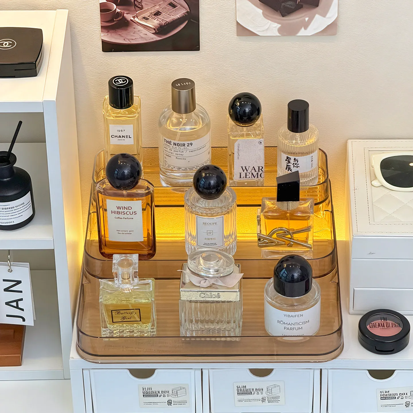 Fragrance Storage Rack Premium - Perfume Fragrance Levels ulasan dan harga