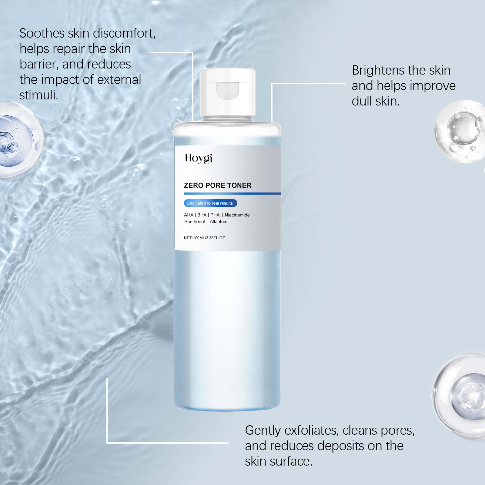 HOYGI Glycolic Acid Toning Sol - Rose Water Spray ulasan dan harga