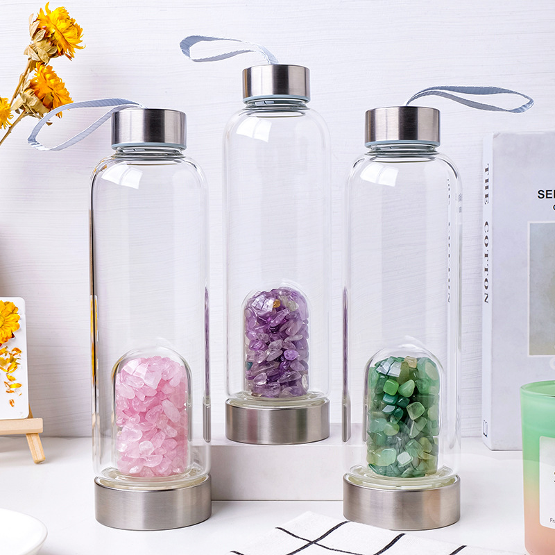 Natural Crystal Glass Water Bo - Rose Water Spray ulasan dan harga